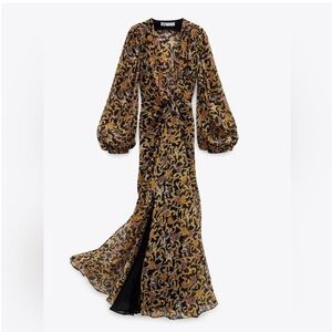 zara sequin kimono dress Zara NEW Limited Edition Jacquard EMBROIDERED BEADED Kimono/Dress SIZE L